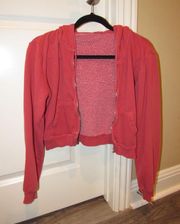 Forever 21 red zip up iconic jacket