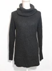 NWOT Dark Gray Turtleneck Thick Sweater Tunic New
