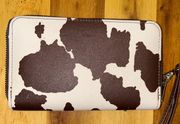 Cow Print Faux Leather Wallet