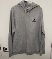 Adidas Grey Hoodie Hooded Sweatshirt