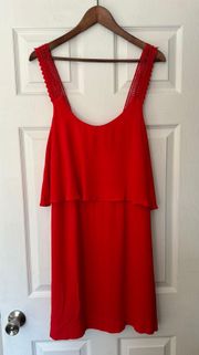 Anthropologie Red Dress