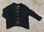 United States Sweaters Black Knit Loop Quarter Sleeve Cardigan