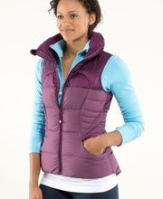 Lululemon Fluffin' Awesome Vest Goose Down Plum Purple Size Small