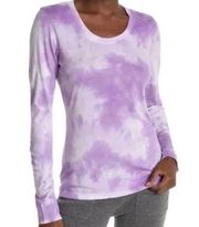 Size Large Purple Tie Dye Long-Sleeve Shirt