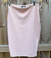 (NWOT)  Pastel Pink Bodycon Midi Skirt - US Size 10