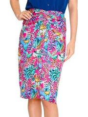 J. McLaughlin Blakely Freshfield Floral Maxi Skirt Size 4