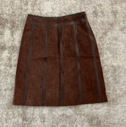 100% Leather  skirt