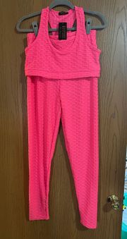 2 Pc Active Ware Set Bright pink NWT size L