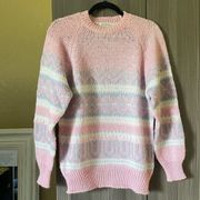 Le Moda Knitwear Vintage Pink Purple Sweater