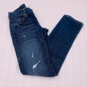True Religion Jeans Womans 24 Brianna Phantom Skinny Low Rise USA Flag Tag Pants
