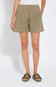 Marida Shorts Size Medium NWT Bay Leaves Green Pull On Slimming High Waist