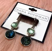 Dana Buchman Blue Green Dangle Earrings