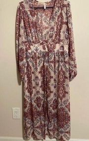 NWT  Sheer Boho Mandala Duster Wrap