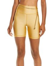 NWT WeWoreWhat Gold Chain Bike Shorts Medium