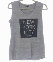 KENNETH COLE NEW YORK GRAY BLACK SLEEVELESS TANK TOP WOMENS SIZE SMALL