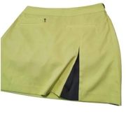 Annika Cutter And Buck Tennis Golf Activewear Quik Dry Skorts Yellow 6 womens