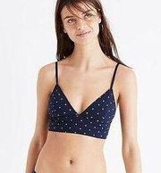 Madewell Ditsy Floral Kealy Longline Bralette Women's Size Medium (34B-36C)