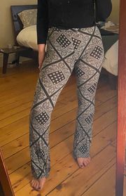 Hippie Patterned Flare Pants