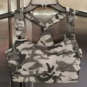 💕CARBON38💕 Camo Shine Bra ~ Gray/Black S NWT