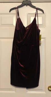 NWT Gianni Bini Burgundy Velvet Dress 