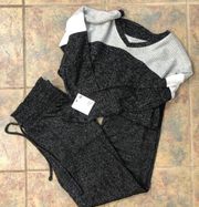 NWT SO Small Cozy Set Grey Sweats & Long Sleeve