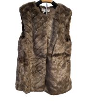 Black Faux Fur Vest