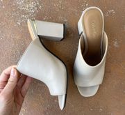 cream heels  Basically new, Worn once