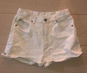 Billblass beige vintage denim shorts