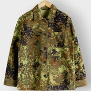 & Other Stories Camo Jacket Camouflage Button Front Long Sleeves Oversize Size 0