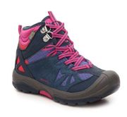 Merrel Capra Mid hiking boot Waterproof navy and pink leather