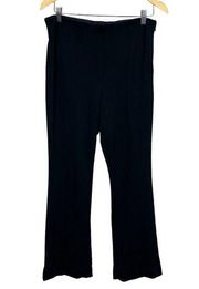 ATHLETA Pants Womens 12 Black Sienna Side Zip Flared‎ Leg Knit Center Seam