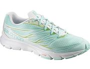 Salomon Sense Link Running Shoe Lace Up Mesh Synthetic Athletic Green 7.5