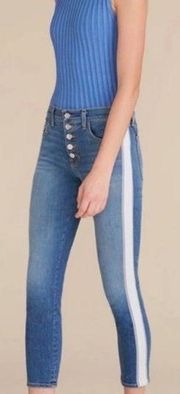 Veronica Beard Debbie Skinny Jeans Beacon Tux High Waist Cropped Size  27 US 4