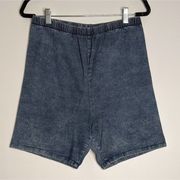 Vintage 80's Forenza  Stretch Jean Bike Shorts High Rise Size Large