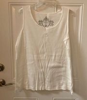 Sonoma NWOT Women’s 100% Cotton Tank Top, 1X, Made in Jordan