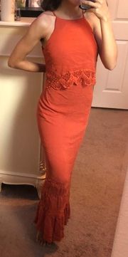 Maxi Rust Dress