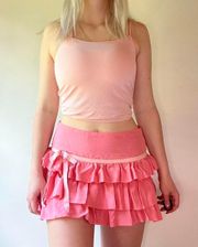 Ella Moss Pink Ruffle Skirt