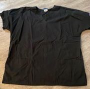 Black Cherokee scrub top size medium