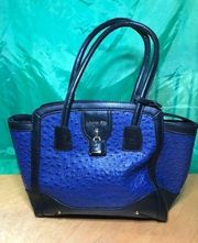 London Fog Blue Textured Women’s Tote