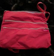 Baggallini Bag Red Nylon Crossbody Bag  Great for Travel EUC