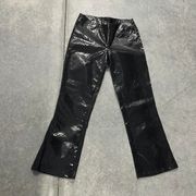 XOXO Black Shimmer Animal Print Low Rise Pants
