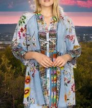 Johnny Was silk Rainbow Adonia Tunic NWT (Oversized)