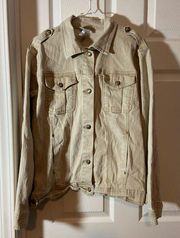 Women’s Denim Jean Jacket by Diane Gilman DG2 With Pockets Button Down Stretch