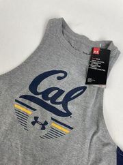 Cal Bears California Bears Under Armour Gray Tank Too Heat Gear New Medium NWT