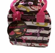 Betsey Johnson lunch bag tote Call me go phone insulated food storage multicolor