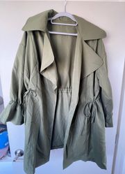 Green Open Lightweight Jacket