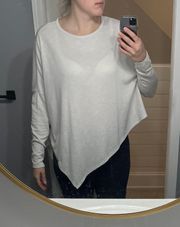 Mossimo White Angled Sweater 