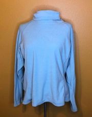 Marmot Light Blue Turtleneck Fleece, Size L