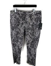 Mario Serrani Italy Black White Capri Pants 14