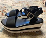 Black Platform Sandals